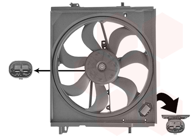 Motoventilateur ( cadre avec hélice), modèle 1.6 dci
