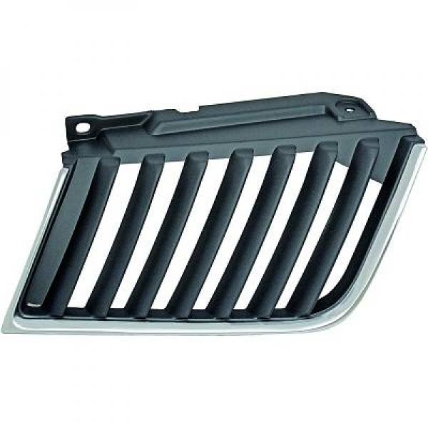 Grille de calandre gauche, noire/chromée, modèle 4 wd