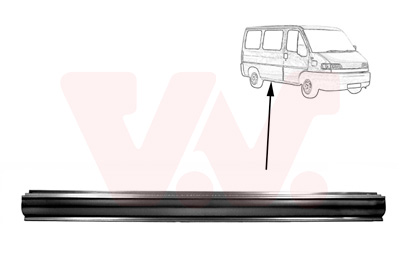 Bas de caisse droit, empattement 2850 cm