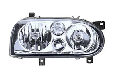 Phare avant droit, électrique, lampe h7/h7, look golf 4