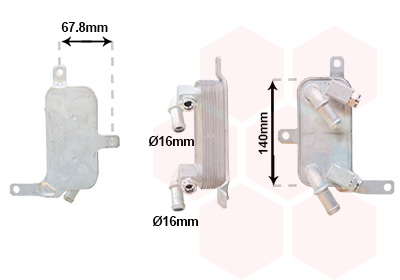 Radiateur d'huile pour boîte de vitesse automatique 1.4 moteur: a 14 xer