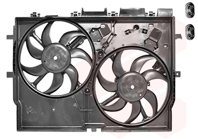 Cadre hélice avec moteur et double ventilateur, modèle sans climatisation 2.2 HDi, 3.0 HDi2.3 D, 3.0 D