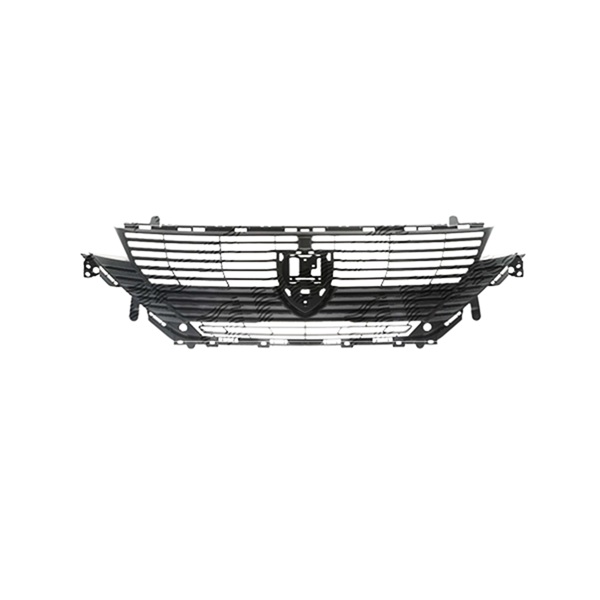 Grille de calandre, noire, avec emplacements radars