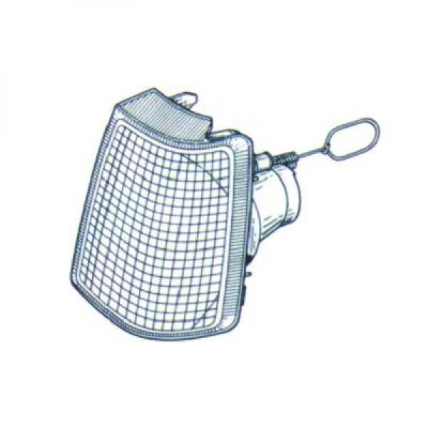 Feu clignotant avant droit, blanc
