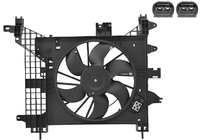 Cadre avec hélice et moteur ventilateur, modèle 1.6 16V, modèle 4x2