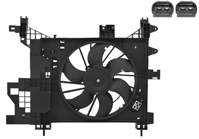 Cadre avec hélice et moteur ventilateur, modèle 1.5 Dci, modèle 4x2