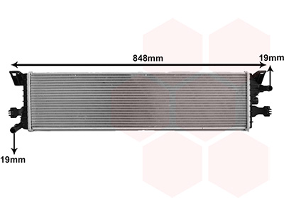 Radiateur auxiliaire 1.5 ecoblue 722x180x26