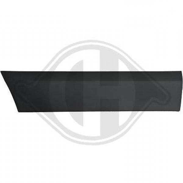Moulure de porte avant gauche, noire