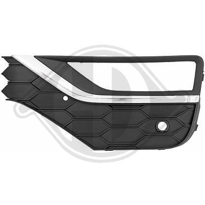 Grille de pare-chocs avant gauche, avec emplacement antibrouillard, modèle à partir de 10/2016