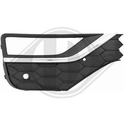 Grille de pare-chocs avant droite, avec emplacement antibrouillard, modèle à partir de 10/2016
