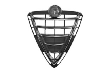 Grille de calandre, avec barrette chromée