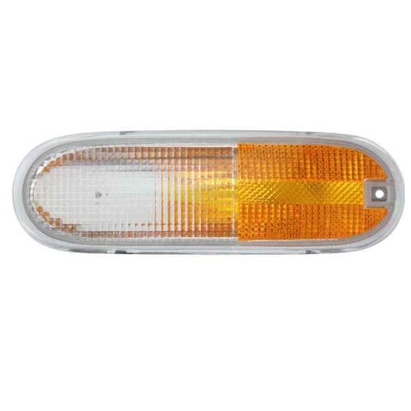 Feu clignotant avant gauche, orange et blanc