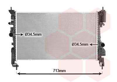 Radiateur essence 1.4 ecotec mt/at moteur: b14xel / b14neh / b14nej 622x366x22