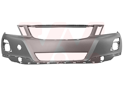 Pare-chocs avant, a peindre, avec emplacements radars, sans option lave-phares, modèle exc r-design