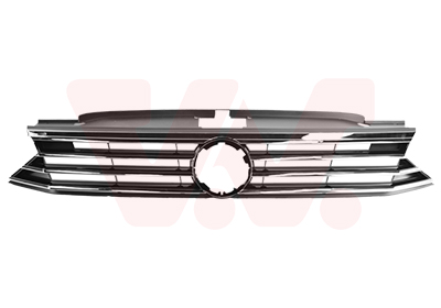 Grille de calandre, noire avec moulure chromée