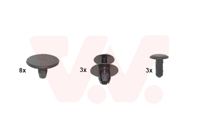 Kit agrafes capot moteur