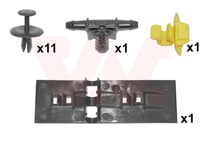 Kit montage capot moteur