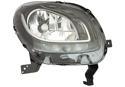 Phare avant droit, lampes H4/LED