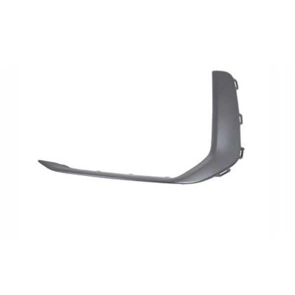 Moulure de pare-chocs avant gauche, grise foncée brillante