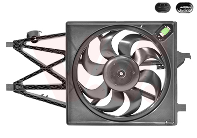 Cadre avec hélice et moteur ventilateur, modèle 1.4 TB