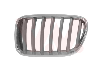 Grille calandre gauche, chromé avec cadre chromée
