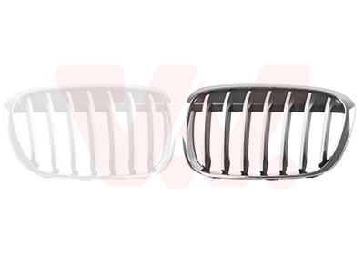 Grille de calandre gauche, argentée/chromée, modèle X-line