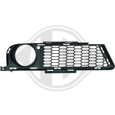 Grille de pare-chocs avant droit, noire, avec emplacement antibrouillard