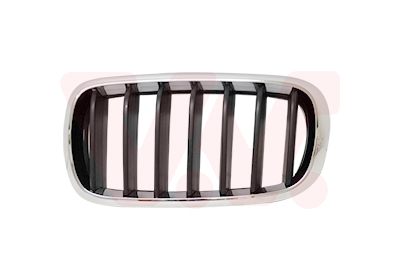 Grille de calandre gauche, noire et chromée