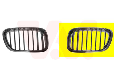 Grille calandre gauche, modèle titane