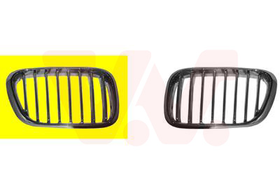 Grille calandre droite, modèle titane