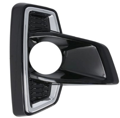 Grille de pare-chocs avant droite, noireavec contour chromé, avec emplacement antibrouillard