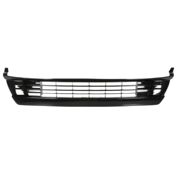 Grille de pare-chocs avant, noire brillante, centrale, sans emplacement antibrouillard, sans moulure chromée