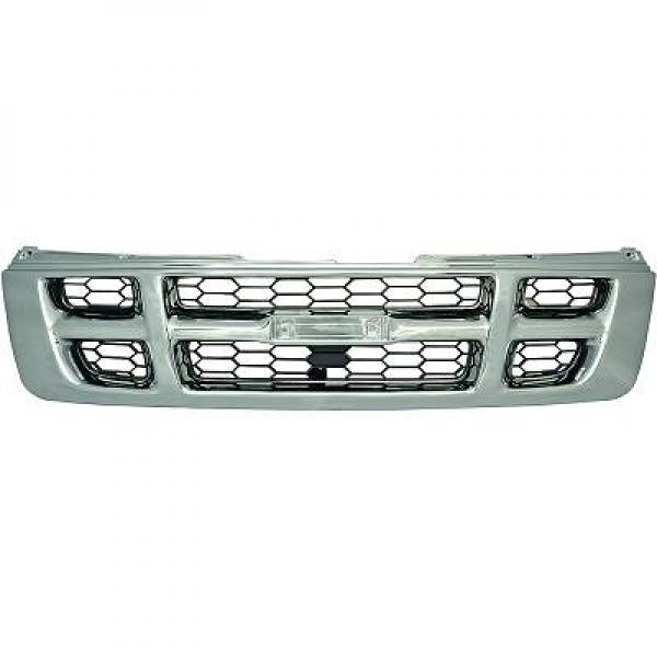 Grille de calandre, chromée/grise