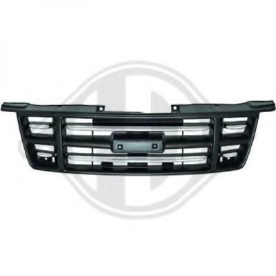 Grille de calandre, noire mate, modèle 4wd