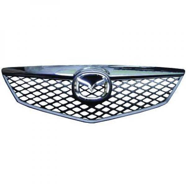 Grille de calandre, chromée/noire