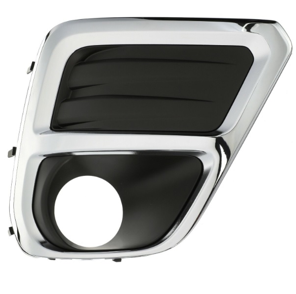 Grille de pare-chocs avant gauche, noire et chromée, avec emplacement antibrouillard, modèle sport