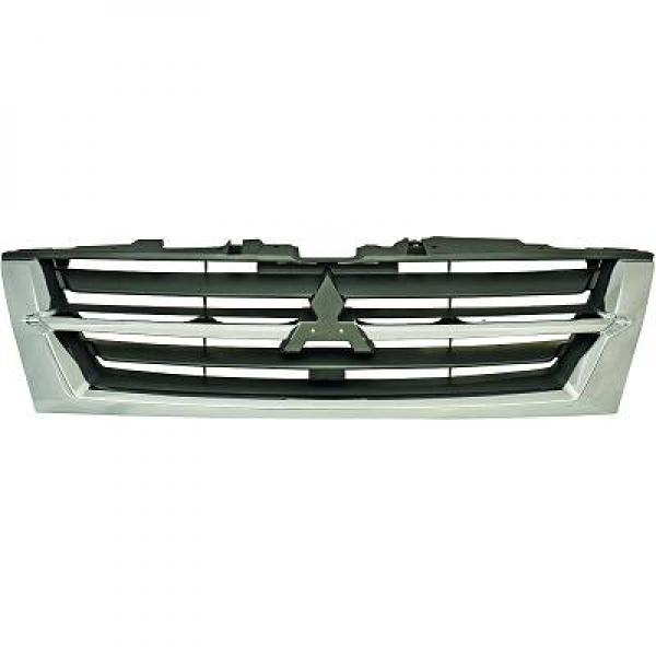Grille de calandre, chromée/grise