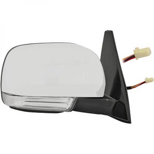 Rétroviseur droit, chrome, électrique, rabattable électriquement, chauffant, avec feu clignotant, led