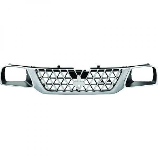 Grille de calandre, chromée/noire