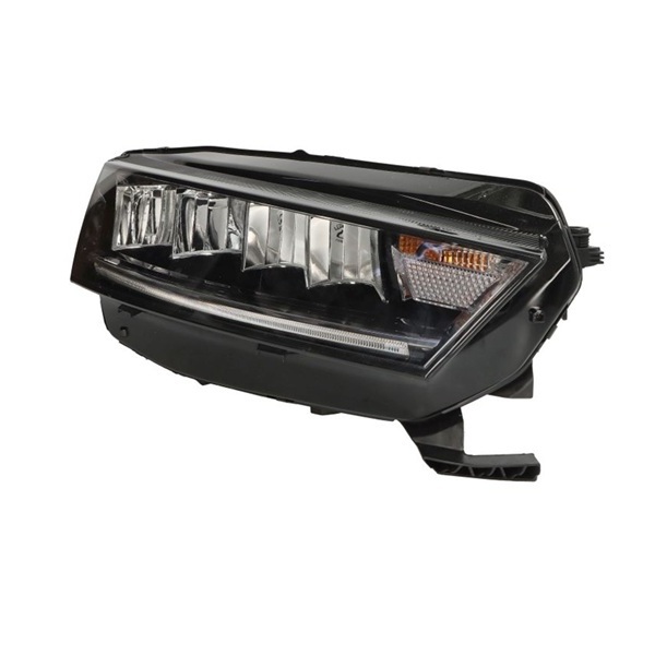 Phare avant gauche, fond noir, led