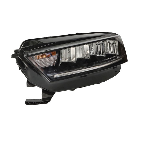 Phare avant droit, fond noir, led