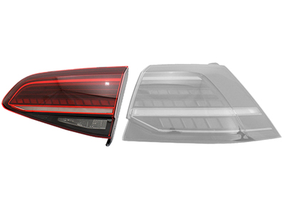 Feu arrière droit, sur hayon, led, rouge foncé, modèle 3/5 portes