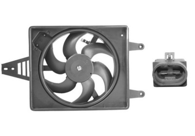 Cadre avec hélice et moteur ventilateur, modèle 1.6 (Mot.67601), sans climatisation