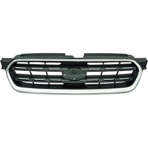 Grille de calandre, noire/chromée