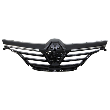 Grille de calandre, noire, avec 2 moulures chromées, modèle à partir de 09/2020
