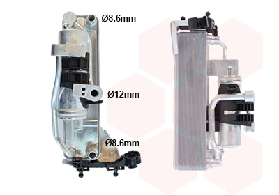 Condenseur avec bouteille 120i/125i/140i 280x68x70 moteur: 120i b48b20a