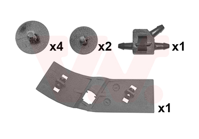 Kit agrafes de capot moteur