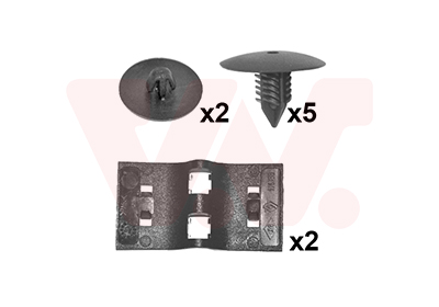 Kit agrafes de capot moteur