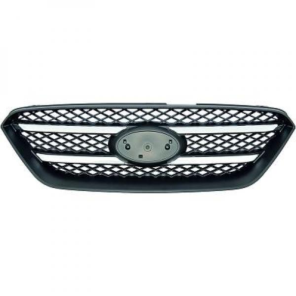 Grille de calandre, noire et chromée