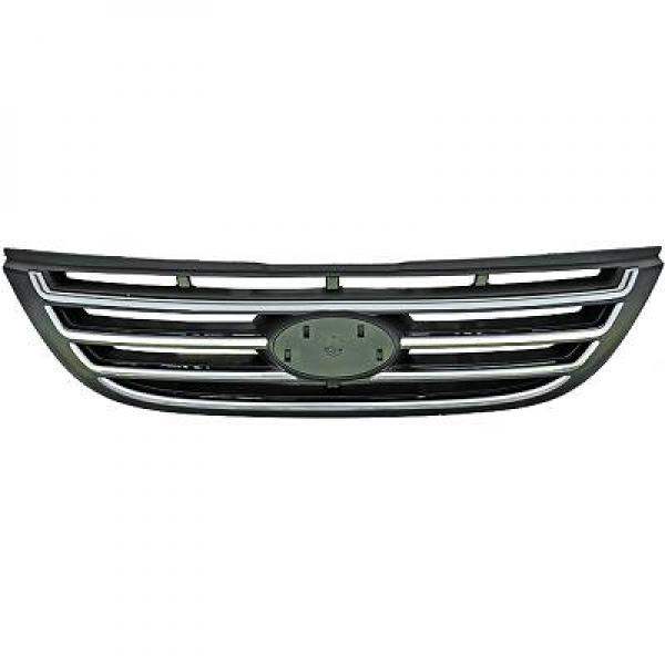 Grille de calandre, chromée et noire